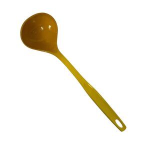 Vintage Foley Yellow Plastic Soup Ladle Mid Century Kitchen Utensil